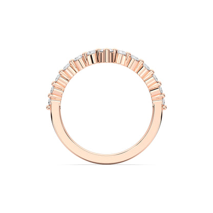 ROUND V SHAPE WEDDING BAND