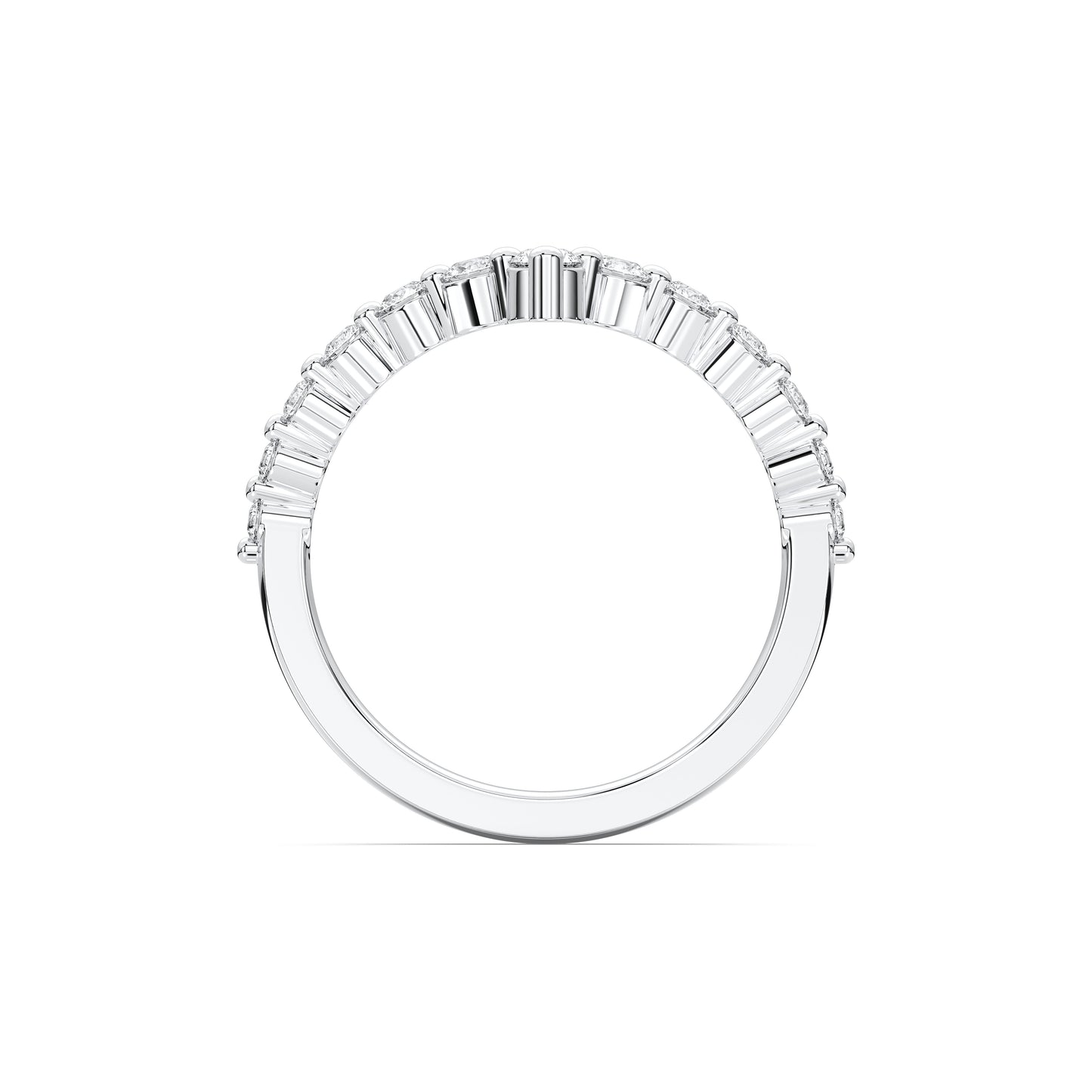 ROUND V SHAPE WEDDING BAND