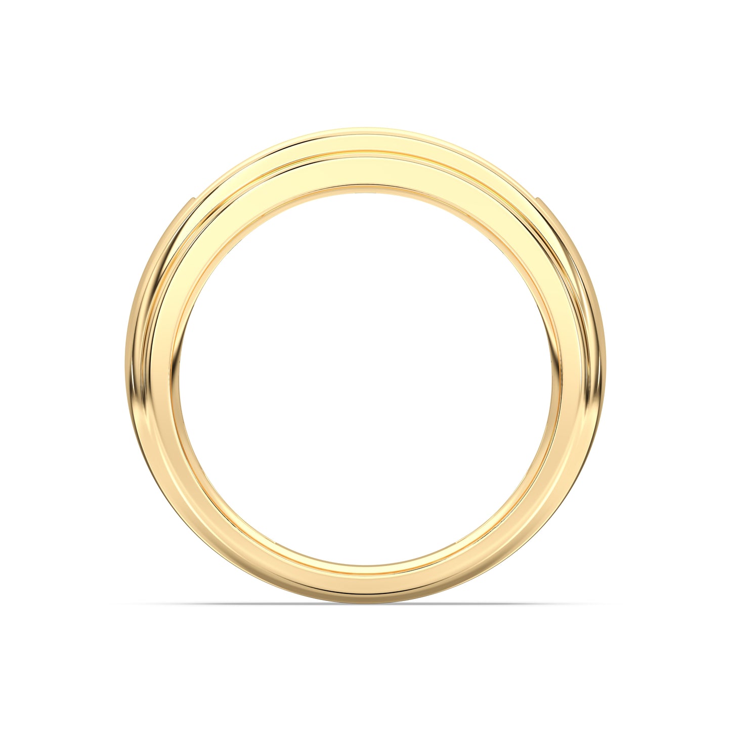 MENS 5STONE WEDDING BAND