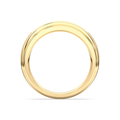 MENS 5STONE WEDDING BAND