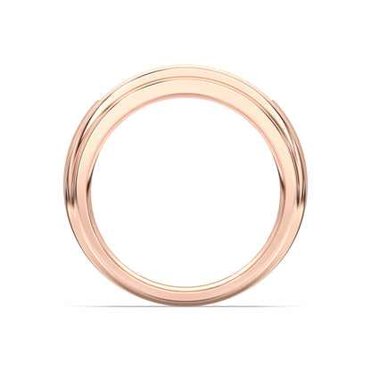 MENS 5STONE WEDDING BAND