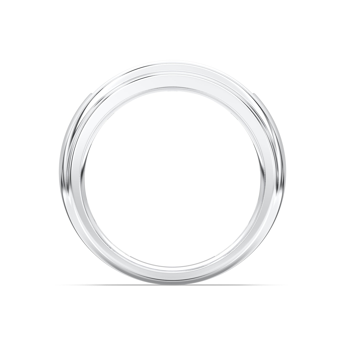 MENS 5STONE WEDDING BAND