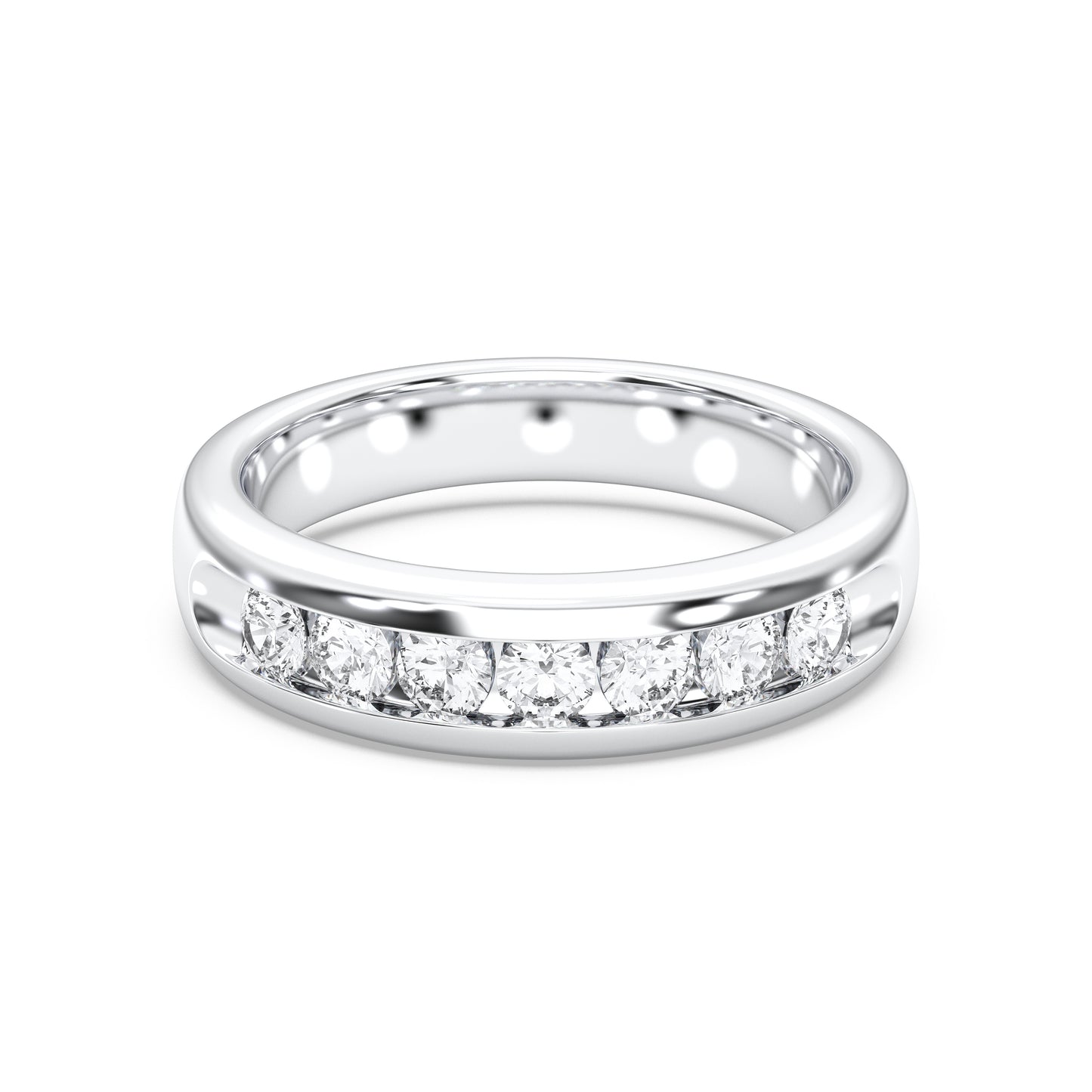 MENS 9STONE WEDDING BAND