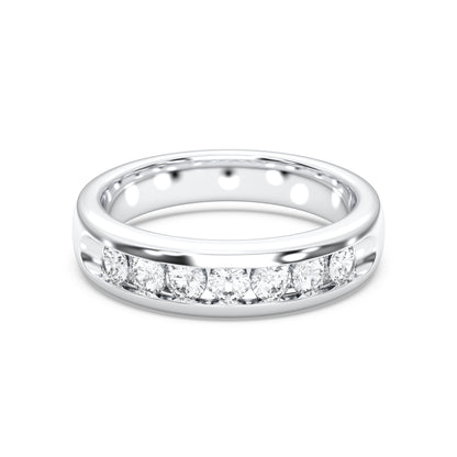 MENS 7STONE WEDDING BAND