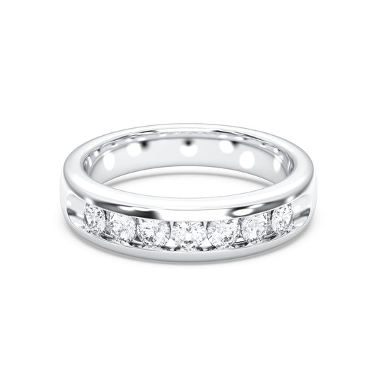 MENS 7STONE WEDDING BAND
