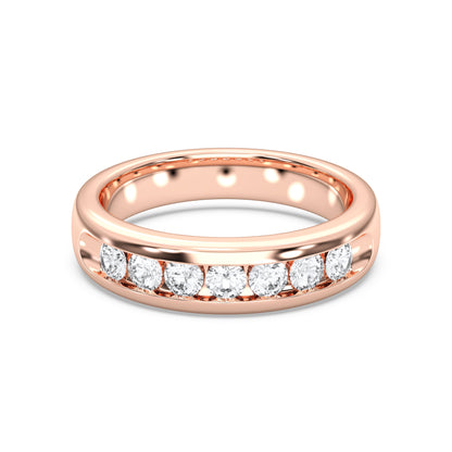 MENS 7STONE WEDDING BAND