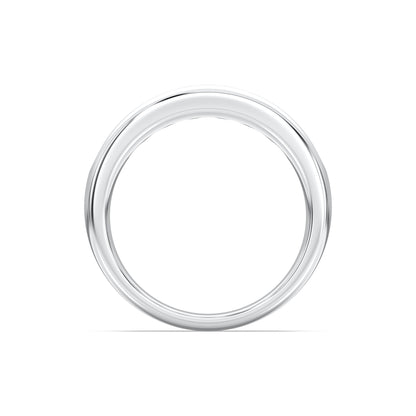MENS 7STONE WEDDING BAND