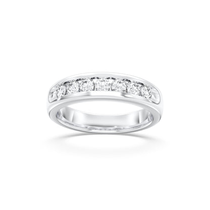 MENS 7STONE WEDDING BAND