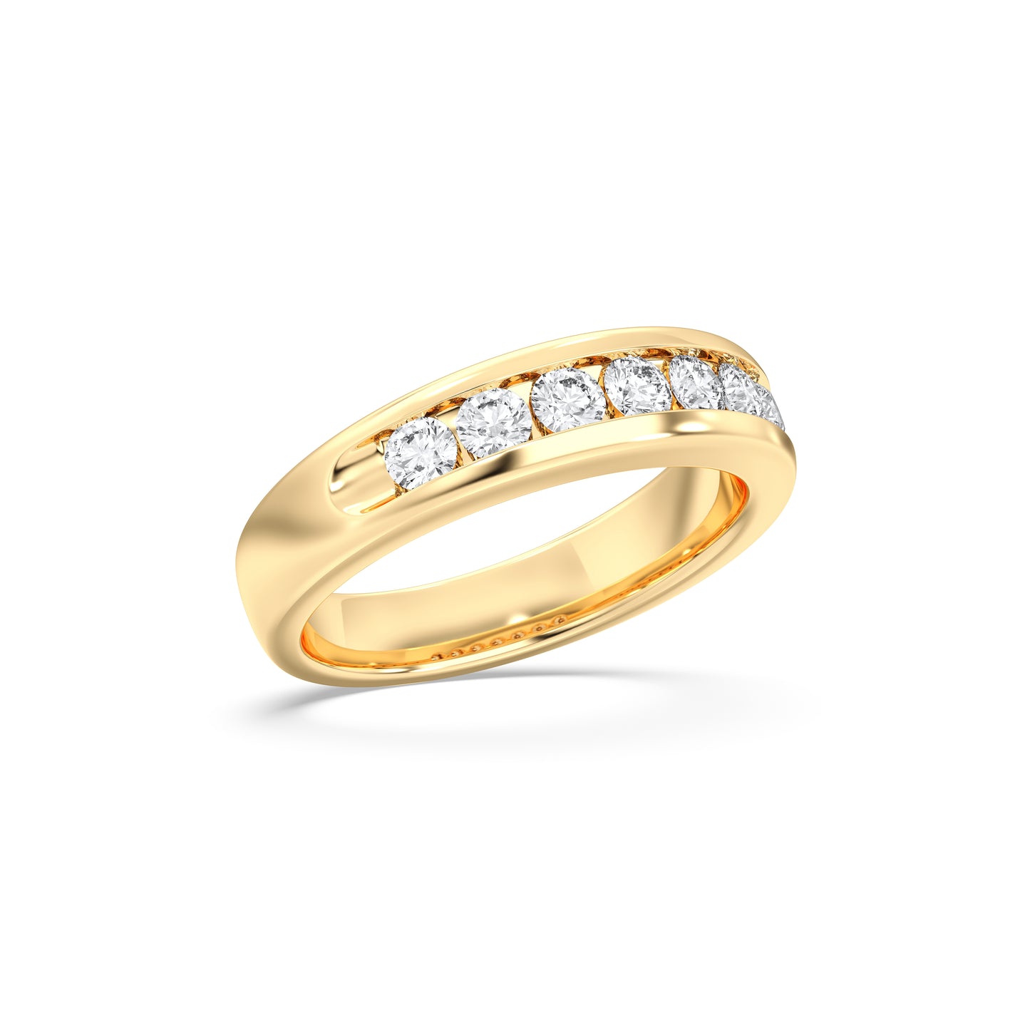 MENS 9STONE WEDDING BAND