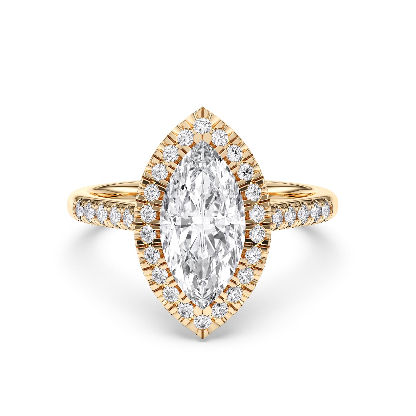 MARQUISE  FLUSH SET HALO