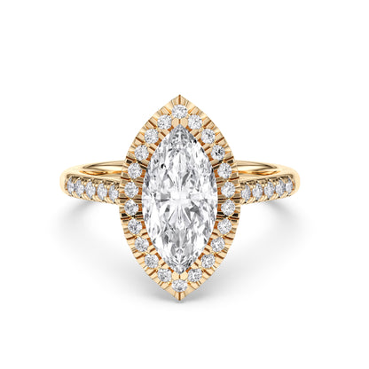 MARQUISE  FLUSH SET HALO