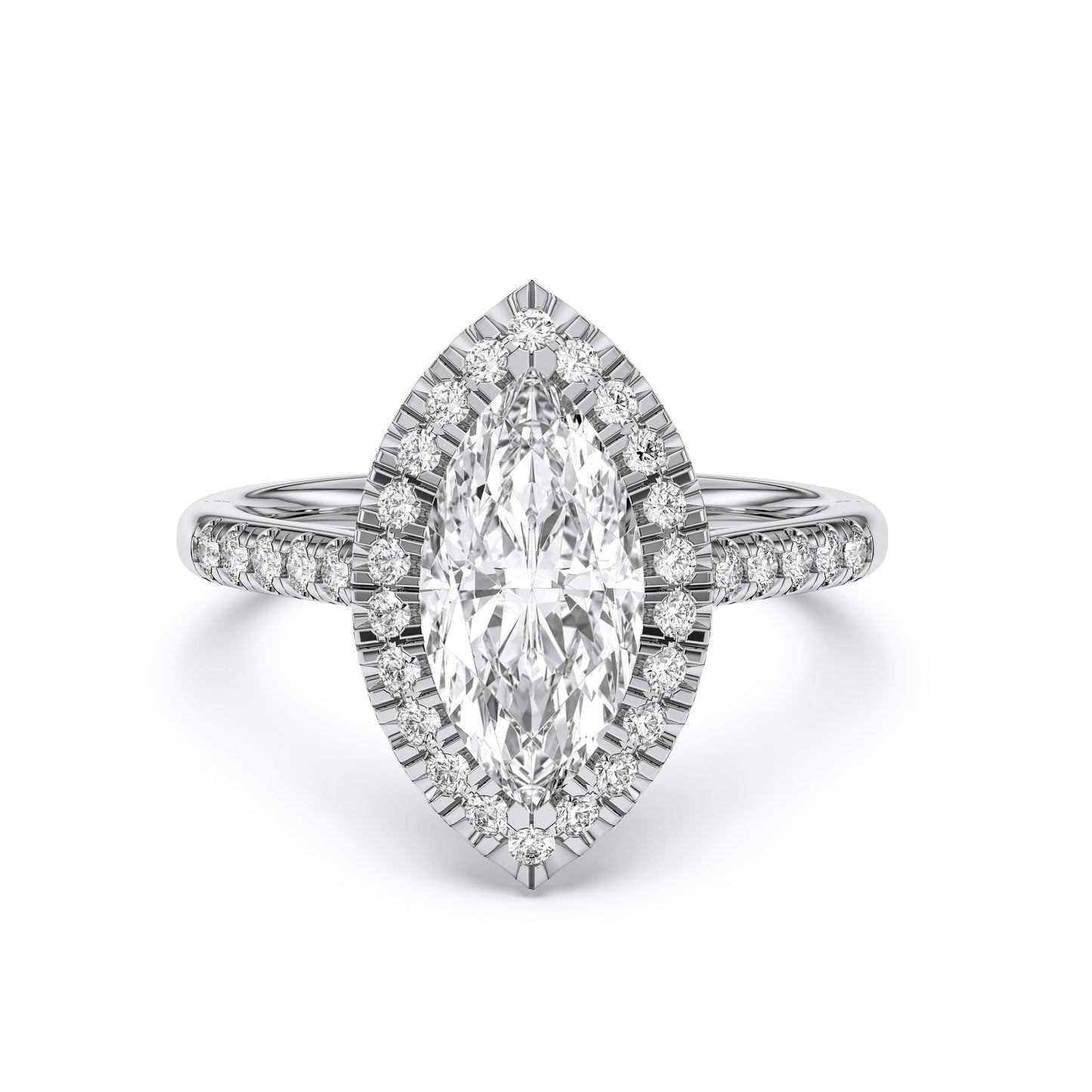 MARQUISE  FLUSH SET HALO