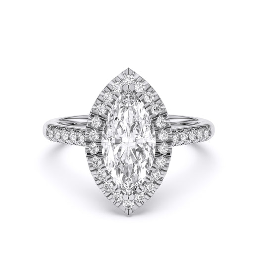 MARQUISE  FLUSH SET HALO