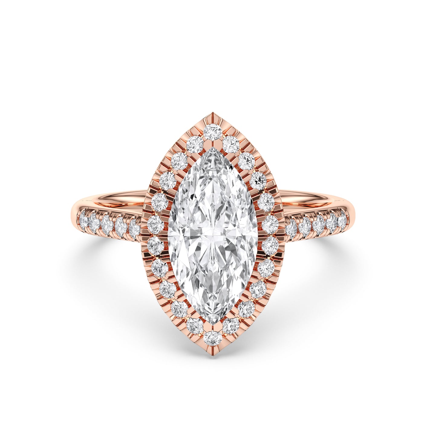 MARQUISE  FLUSH SET HALO