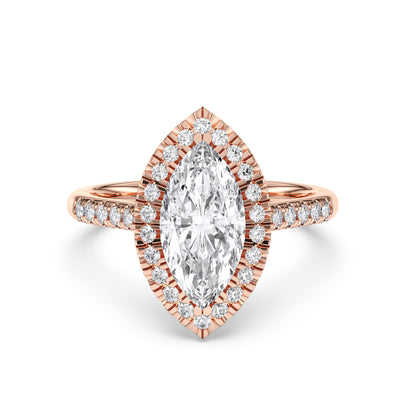 MARQUISE  FLUSH SET HALO