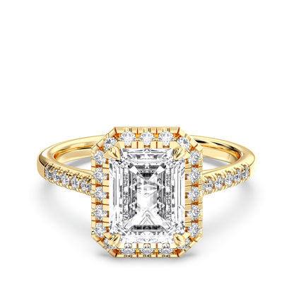 EMERALD  FLUSH SET HALO