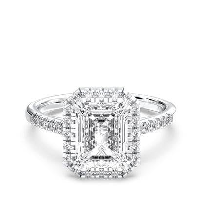 EMERALD  FLUSH SET HALO