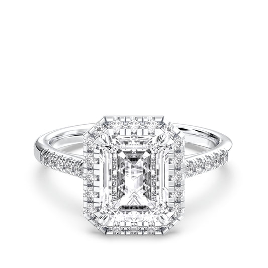EMERALD  FLUSH SET HALO