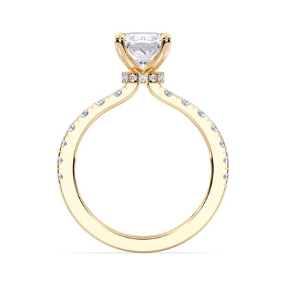EL.CUSHION HIDDEN HALO (COLLAR)  WITH SIDE STONE