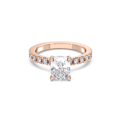 EL.CUSHION HIDDEN HALO (COLLAR)  WITH SIDE STONE
