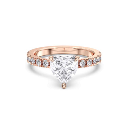 HEART HIDDEN HALO (COLLAR) WITH SIDE STONE