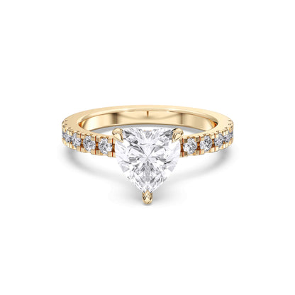 HEART HIDDEN HALO (COLLAR) WITH SIDE STONE