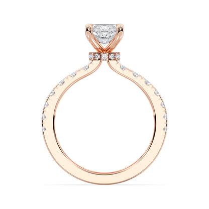 MARQUISE HIDDEN HALO (COLLAR) WITH SIDE STONE