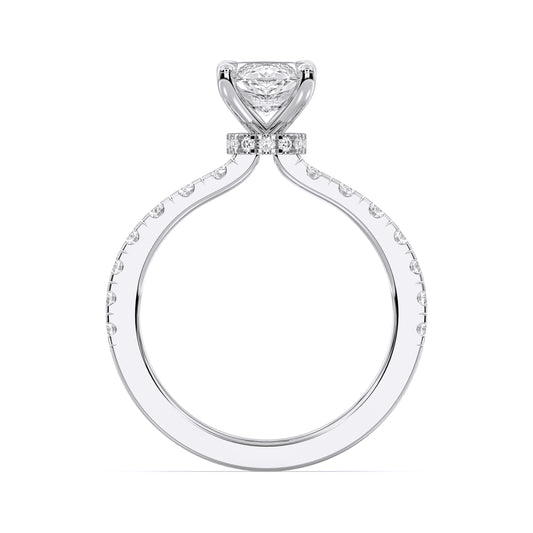 MARQUISE HIDDEN HALO (COLLAR) WITH SIDE STONE