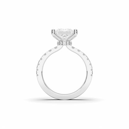 PRINCESS HIDDEN HALO (COLLAR ) WITH SIDE STONE