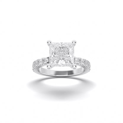 PRINCESS HIDDEN HALO (COLLAR ) WITH SIDE STONE
