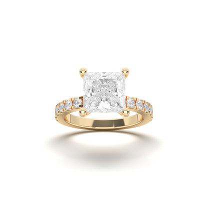 PRINCESS HIDDEN HALO (COLLAR ) WITH SIDE STONE