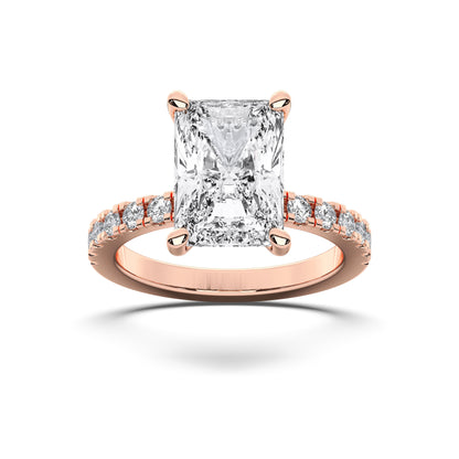 RADIANT HIDDEN HALO (COLLAR) WITH SIDE STONE
