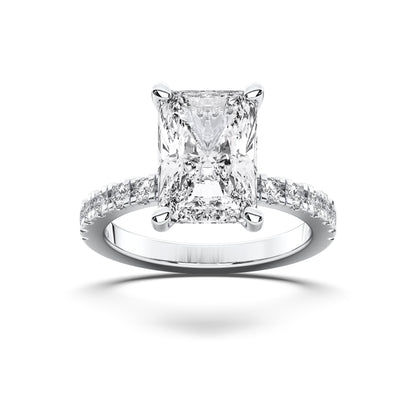 RADIANT HIDDEN HALO (COLLAR) WITH SIDE STONE