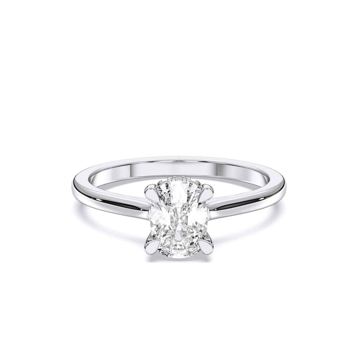 EL.CUSHION HIDDEN HALO RING