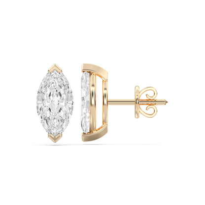 MARQUISE  V PRONG STUDS