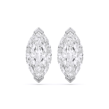 MARQUISE  V PRONG STUDS