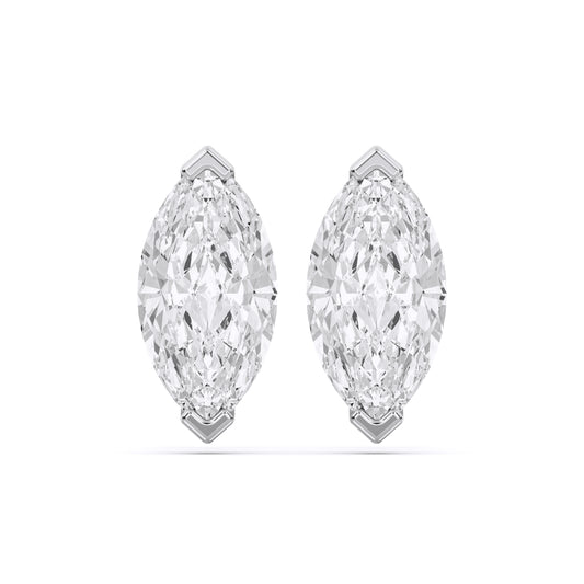 MARQUISE  V PRONG STUDS