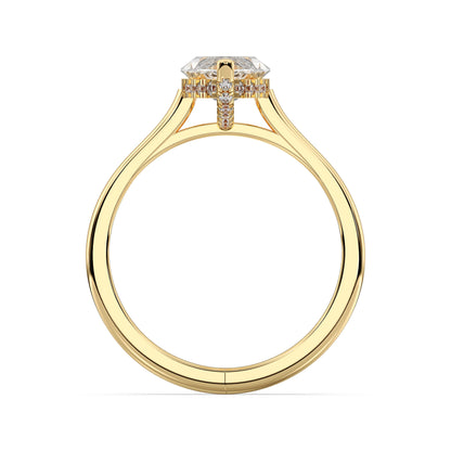 MARQUISE HIDDEN HALO RING