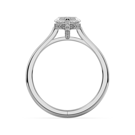 MARQUISE HIDDEN HALO RING