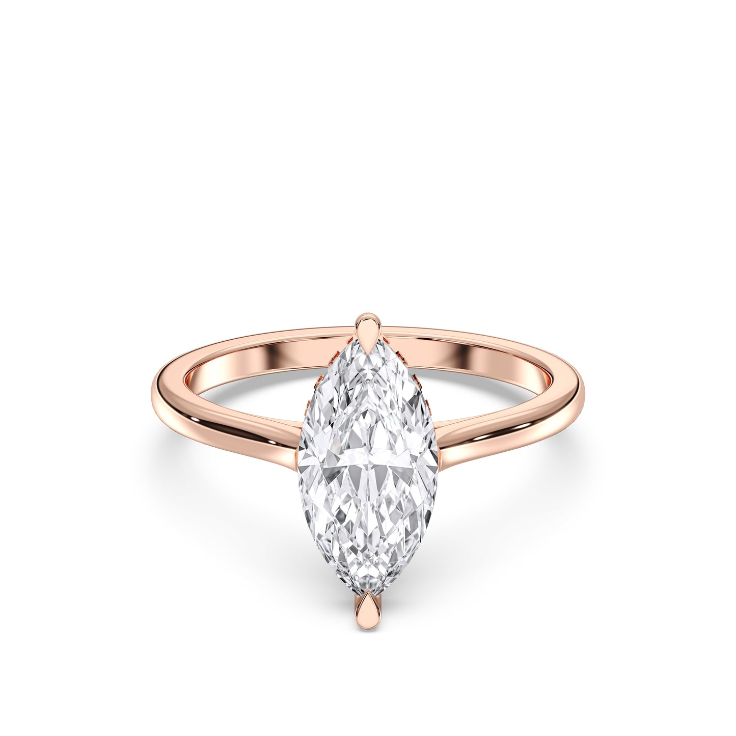 MARQUISE HIDDEN HALO RING