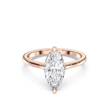 MARQUISE HIDDEN HALO RING