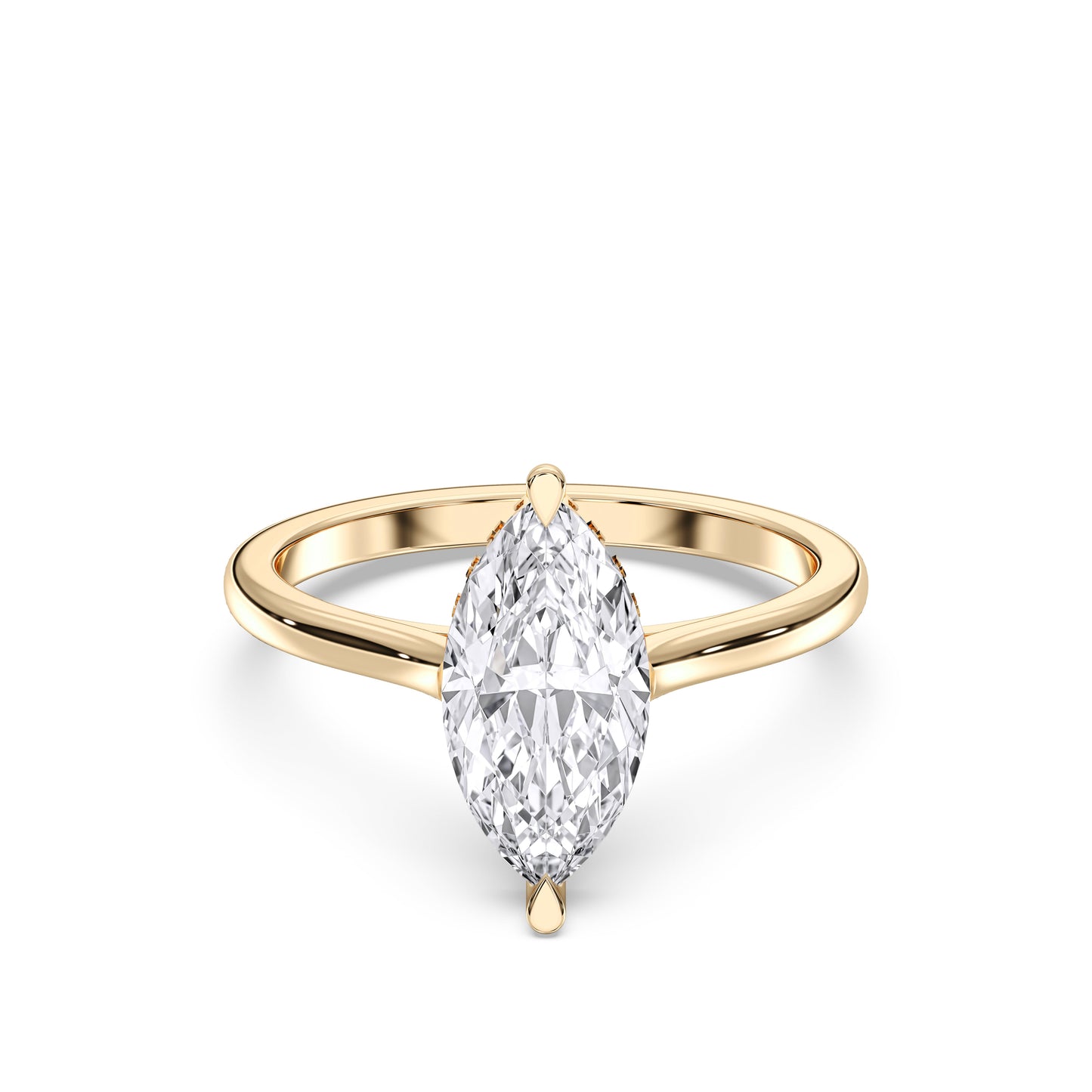 MARQUISE HIDDEN HALO RING