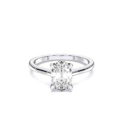 OVAL HIDDEN HALO RING