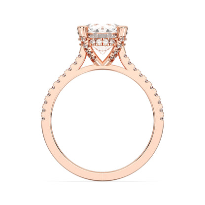 ROUND HIDDEN HALO WITH SIDE STONE