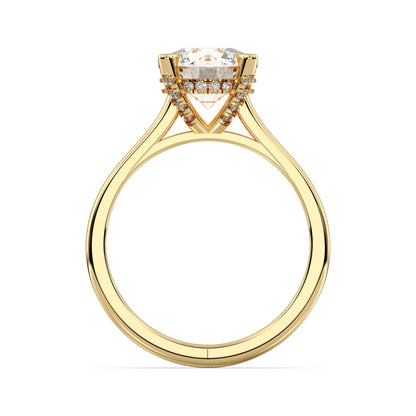 ROUND HIDDEN HALO RING