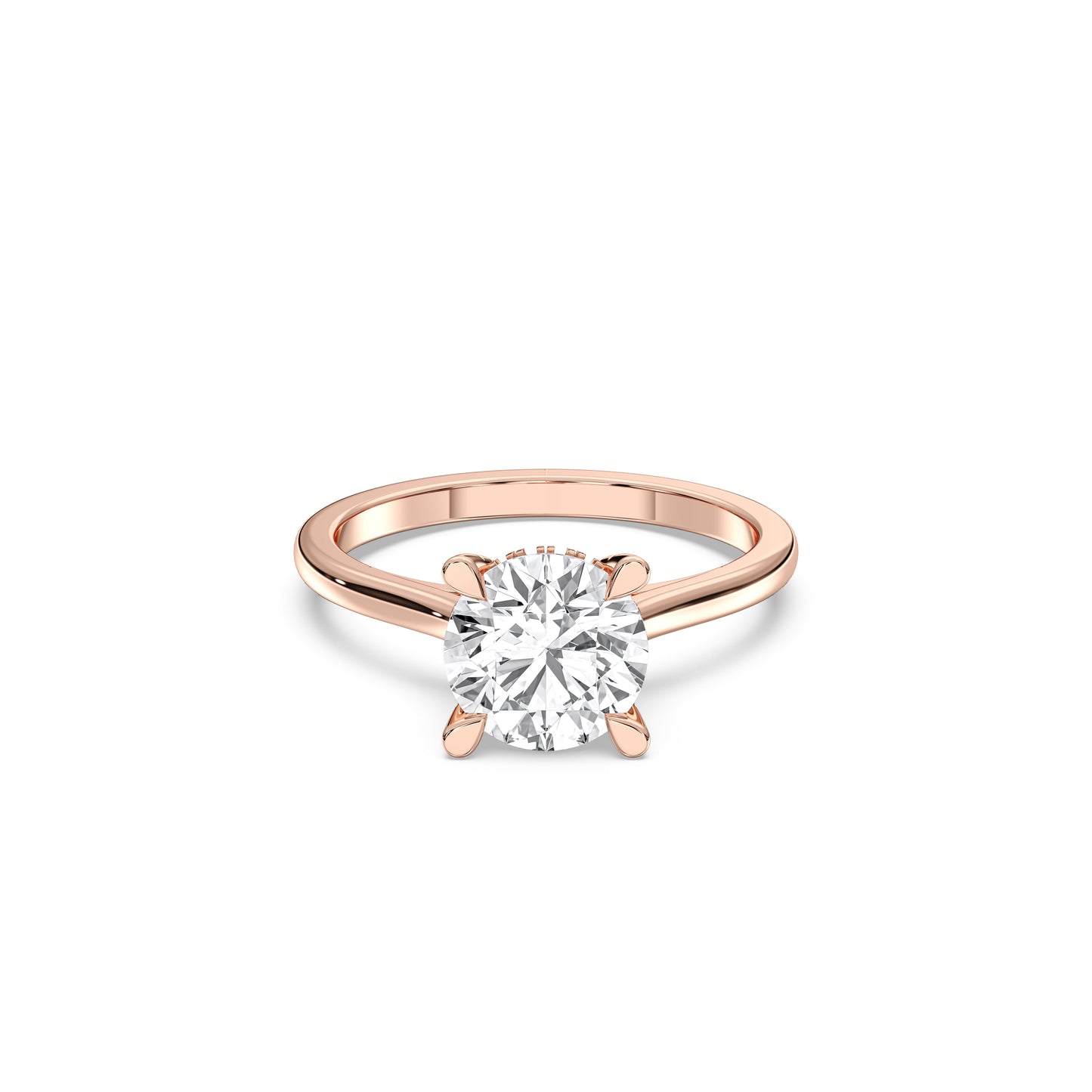 ROUND HIDDEN HALO RING