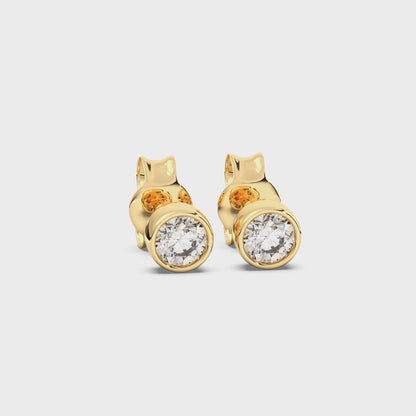 ROUND BEZEL STUDS