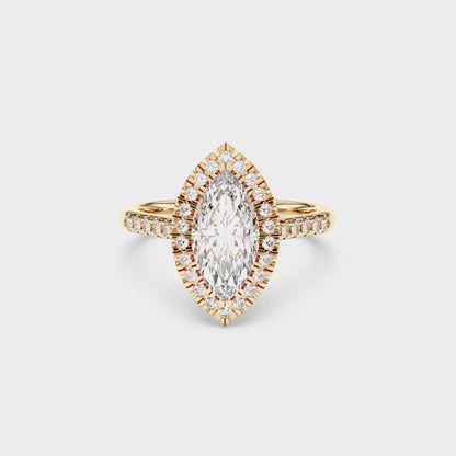 MARQUISE  FLUSH SET HALO