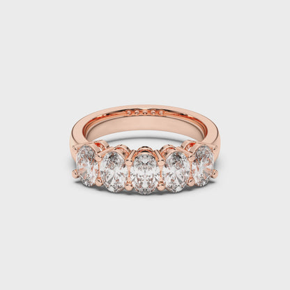 5 STONE OVAL