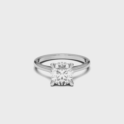 ROUND HIDDEN HALO RING